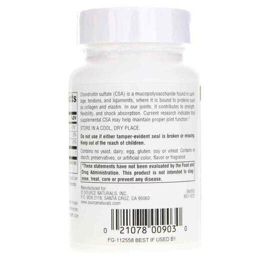 Chondroitin Sulfate 600 Mg, SNN